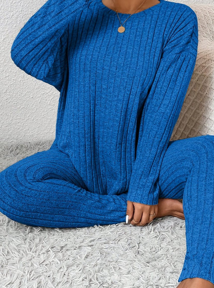 jkthpu-45 Royal Blue / UK 18 Autumn and Winter Large Size Slimming Long Sleeve