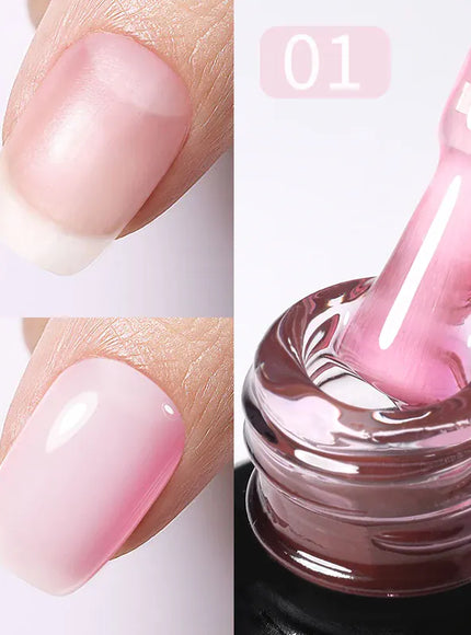 KissICON Rubber Base 01 KissIcon Born Milky Pink Rubber Base Gel 15ml