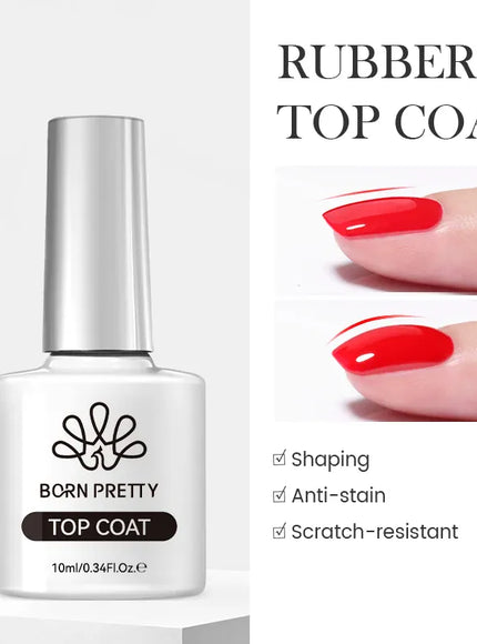 KissICON Rubber Top Coat KissIcon Born Pretty Base and Top Coat Gel