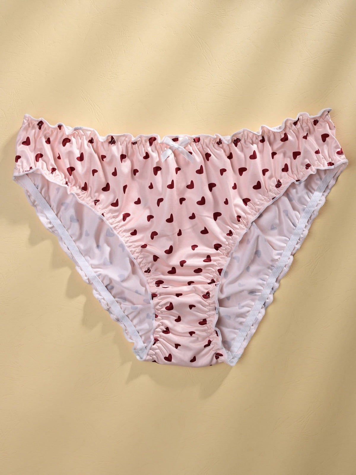 KissICON Ruffled Heart Lightweight Dot Panties 6pack