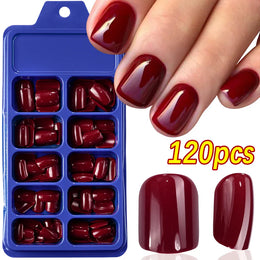KissICON S-7 KissIcon Pink False Nails Medium Almond Full Gel