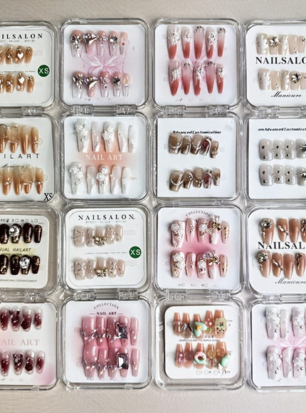 KissICON S Kiss Icon Hand Pressed Nail Set 40pcs Almond