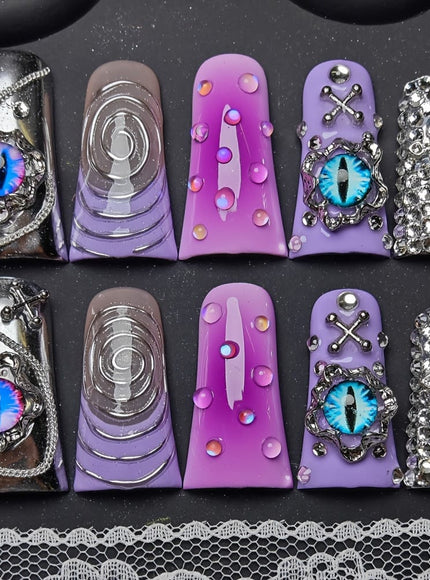 KissICON S KissIcon Y2K Duckbill PressOn Nails Set - Glitter