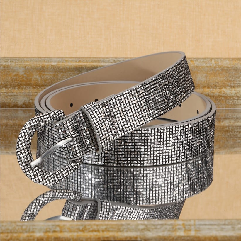 jkthpu-45 S Sparkle  Shine Trendy Glitter Belt for Day to Night