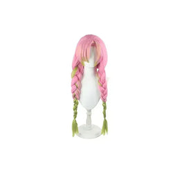 KissICON S / Style c Adult Children Anime Kanroji Mitsuri Cosplay Costume Kimono Haori Dress Wig Clothes Halloween Costume for Adult Children