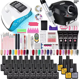 KissICON S043-X11MAX-1-27 KissIcon Nail Kit Gel Set With UV Lamp