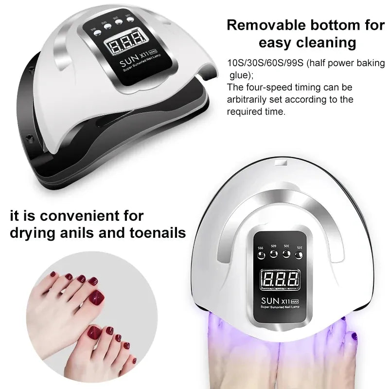 KissICON S043-X11MAX-1-27 KissIcon Nail Kit Gel Set With UV Lamp