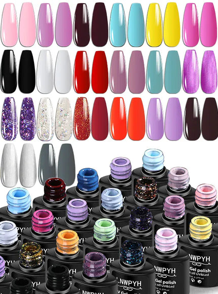 KissICON S043-X11MAX-1-27 KissIcon Nail Kit Gel Set With UV Lamp