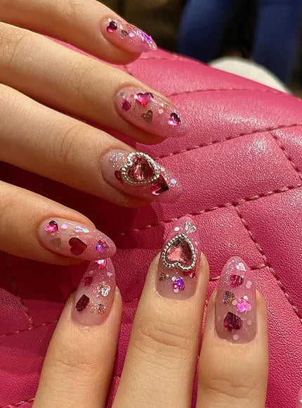 KissICON S1 KissIcon Blush Pink Nails Pearl 3D Tips -
