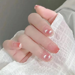 KissICON S13 KissIcon Blush Pink Nails Pearl 3D Tips -