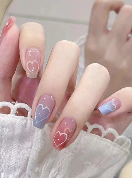 KissICON S17 KissIcon Blush Pink Nails Pearl 3D Tips -