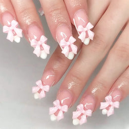 KissICON S22 KissIcon Blush Pink Nails Pearl 3D Tips -