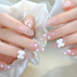 KissICON S29 KissIcon Blush Pink Nails Pearl 3D Tips -