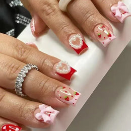 KissICON S32 KissIcon Blush Pink Nails Pearl 3D Tips -