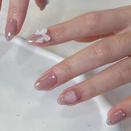 KissICON S35 KissIcon Blush Pink Nails Pearl 3D Tips -