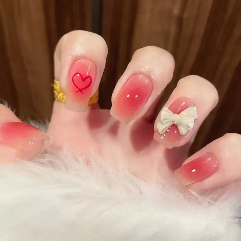KissICON S38 KissIcon Blush Pink Nails Pearl 3D Tips -