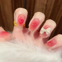 KissICON S38 KissIcon Blush Pink Nails Pearl 3D Tips -