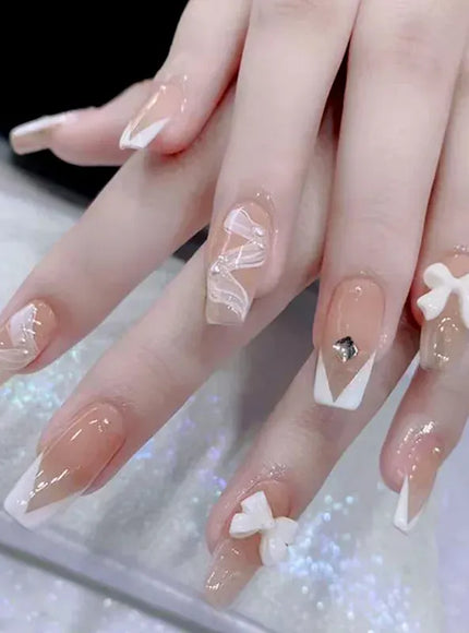 KissICON S40 KissIcon Blush Pink Nails Pearl 3D Tips -