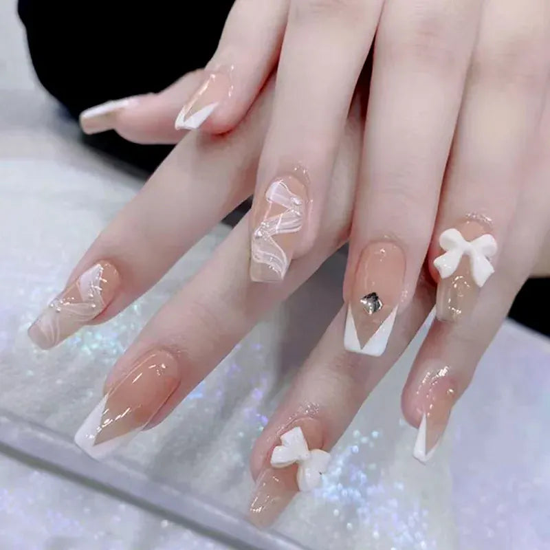 KissICON S40 KissIcon Blush Pink Nails Pearl 3D Tips -