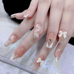 KissICON S40 KissIcon Blush Pink Nails Pearl 3D Tips -