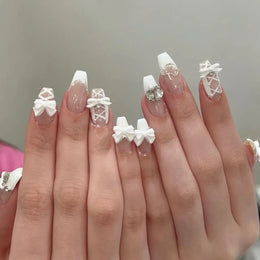 KissICON S41 KissIcon Blush Pink Nails Pearl 3D Tips -