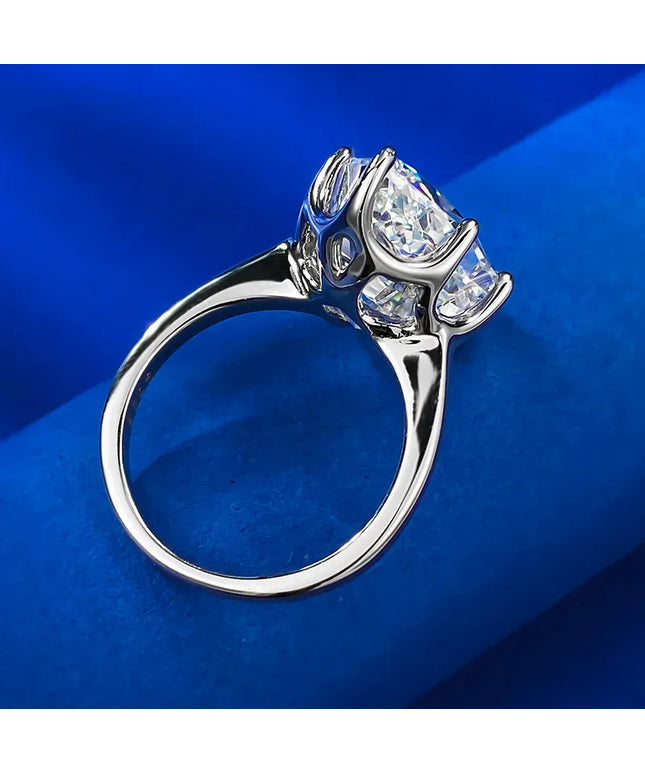 Dropshipman S925 Silver Diamond Ring American - Waterdrop Design