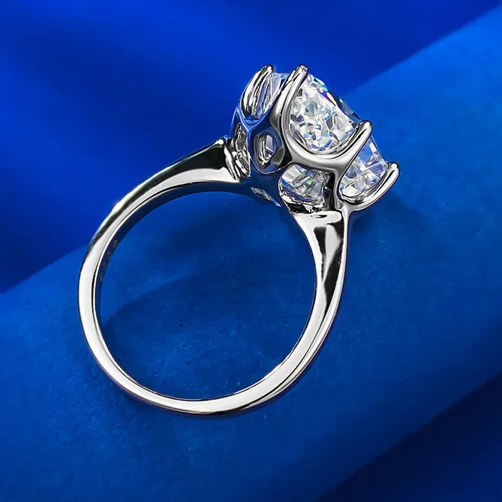 S925 Silver Diamond Ring American - Waterdrop Design