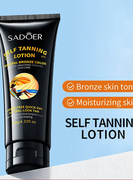 KissICON Sadoer Self Tanner Lotion Flawless Sunless Tan For