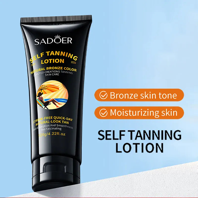 KissICON Sadoer Self Tanner Lotion Flawless Sunless Tan For