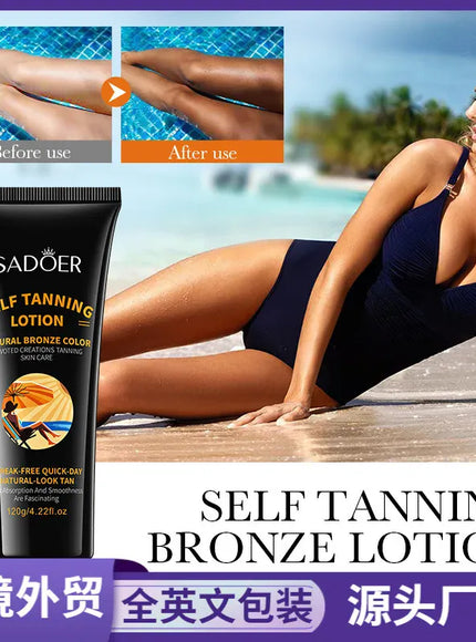 KissICON Sadoer Self Tanner Lotion Flawless Sunless Tan For