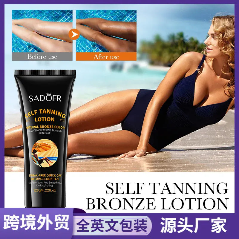 KissICON Sadoer Self Tanner Lotion Flawless Sunless Tan For
