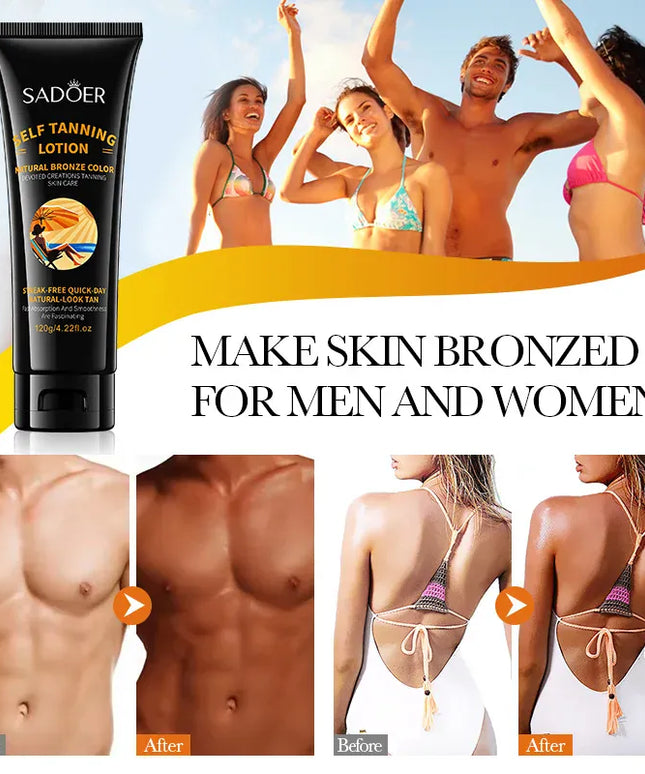 KissICON Sadoer Self Tanner Lotion Flawless Sunless Tan For