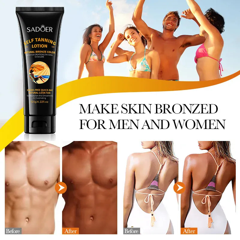 KissICON Sadoer Self Tanner Lotion Flawless Sunless Tan For