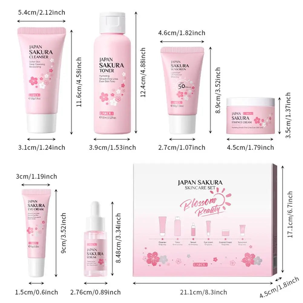 KissICON Sakura Skin Care Set 6pc Gift Box Cream