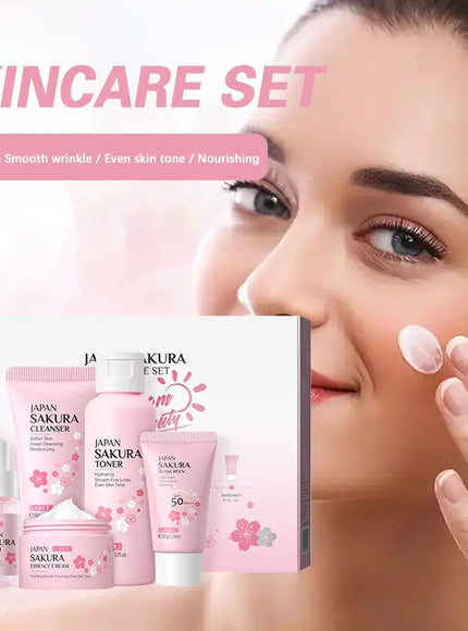 KissICON Sakura Skin Care Set 6pc Gift Box Cream
