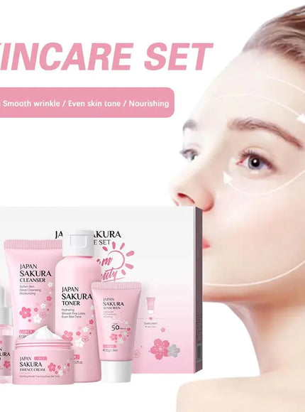 KissICON Sakura Skin Care Set 6pc Gift Box Cream