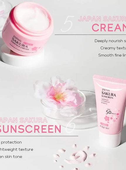 KissICON Sakura Skin Care Set 6pc Gift Box Cream