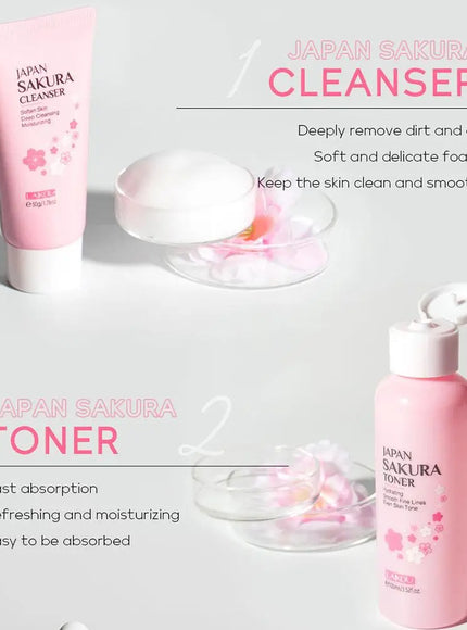 KissICON Sakura Skin Care Set 6pc Gift Box Cream