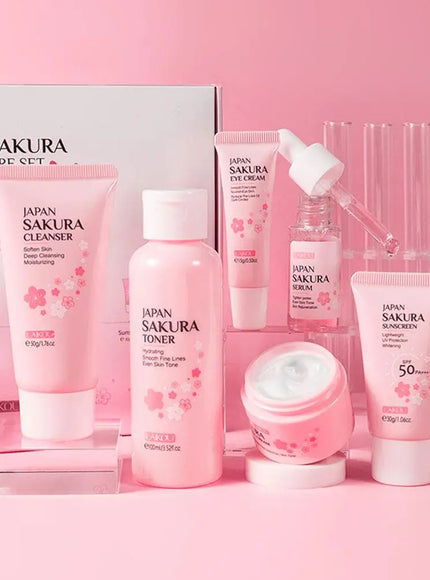 KissICON Sakura Skin Care Set 6pc Gift Box Cream