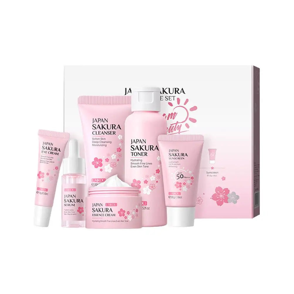 KissICON Sakura Skin Care Set 6pc Gift Box Cream