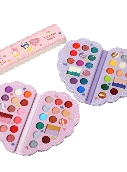KissICON Sanrio 56-color heart-shaped Eyeshadow Palette Sanrio Kuromi Melody 56color Eyeshadow Blush
