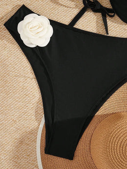 KissICON Seaural 3d Flower Curve Swimsuit – Sets Waist Triangle