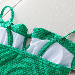 KissICON Seaural Solid Curve Swimwear – Bikinis Sets Two-piece