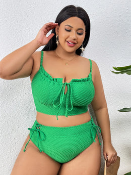 KissICON Seaural Solid Curve Swimwear – Bikinis Sets Two-piece