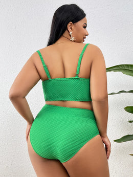 KissICON Seaural Solid Curve Swimwear – Bikinis Sets Two-piece