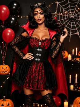 KissICON Seductive Womens Vampire Vixen Costume