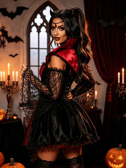 KissICON Seductive Womens Vampire Vixen Costume