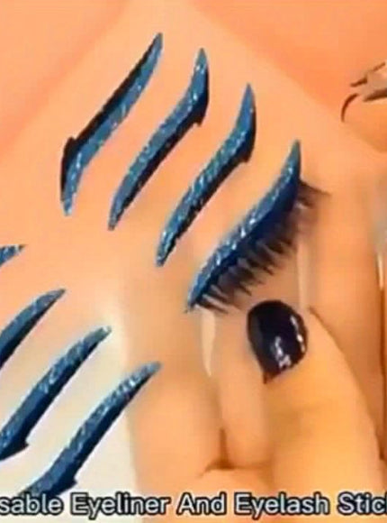 KissICON 💋 Self-Adhesive Glitter Eyelash Stickers - Waterproof