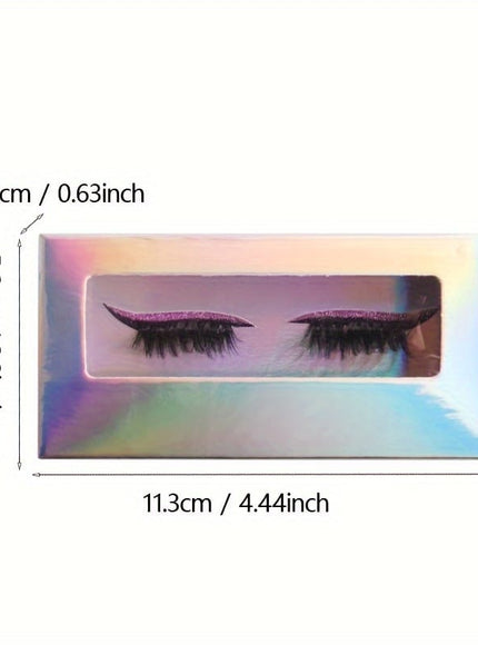 KissICON 💋 Self-Adhesive Glitter Eyelash Stickers - Waterproof