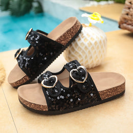 temu Sequined Fashion Sandals Women's Sandals
